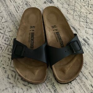 Birkenstock Madrid Womens Black Strap Slide Sandal Womens sz 41 US 10…